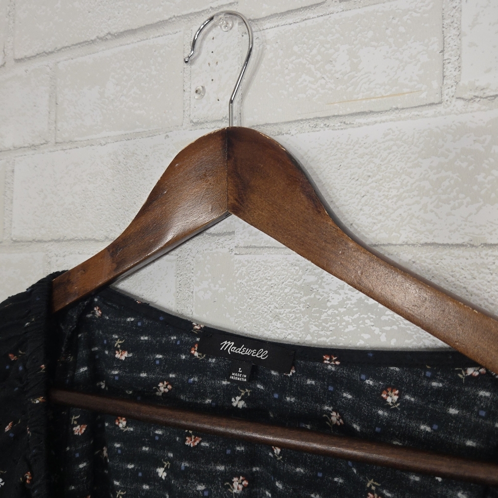 Madewell floral wrap around tie top - Picture 8 of 14